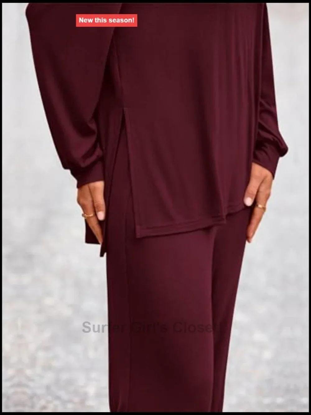 2 Piece Outfits Crewneck Long Sleeve Top Wide Leg Pants Lounge Set Tracksuit